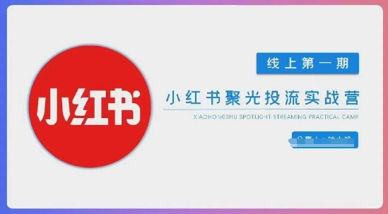 小红书聚光陪跑第一期,教你从0到1玩转小红书聚光投流,搭建小红书付费投流团队,更快的见到效果-星叙轻创
