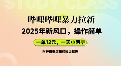 哔哩哔哩暴力拉新:2025年新风口,一单12元,一天数张(附开白渠道和保姆级教程)-星叙轻创